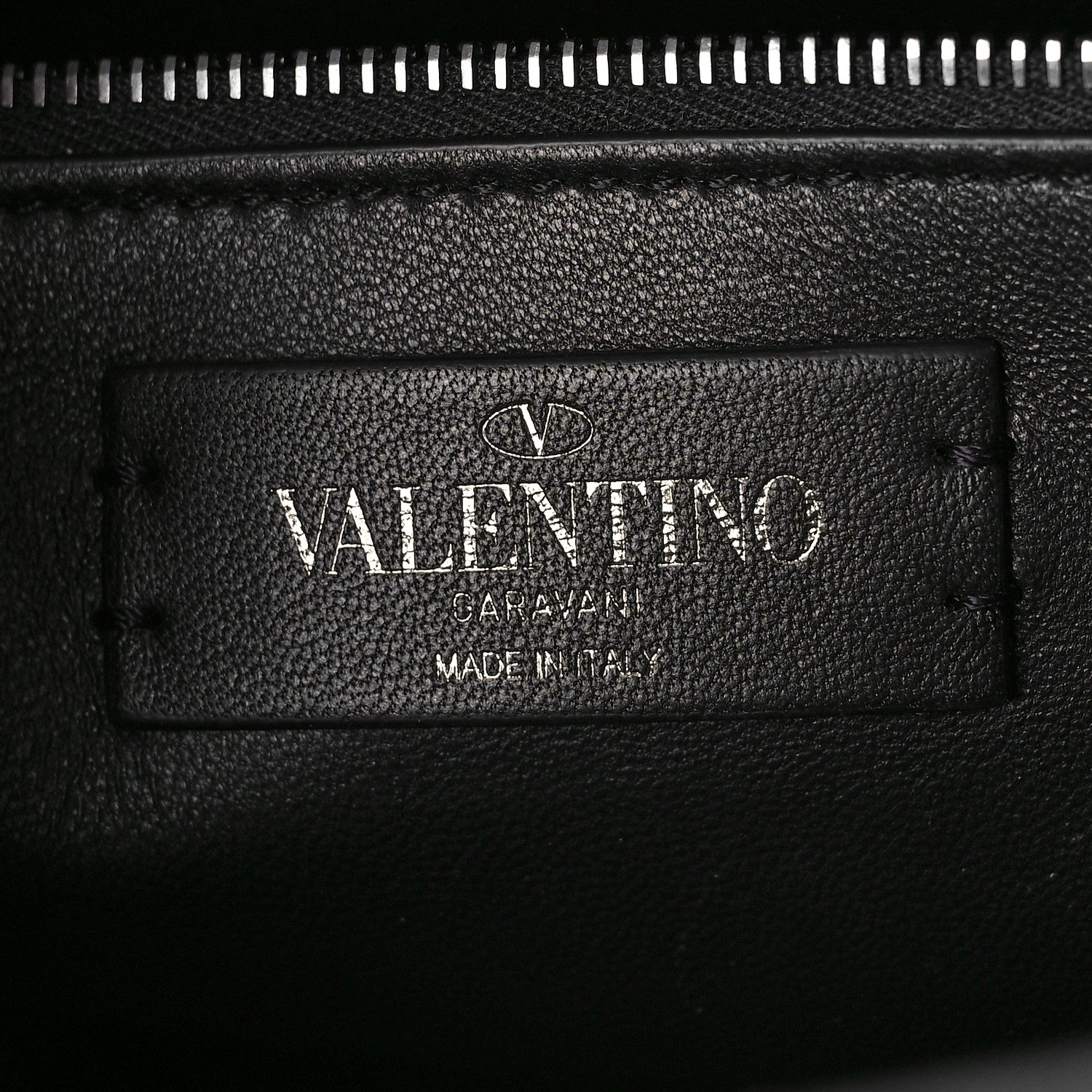 Valentino Garavani Nappa Monochrome Large Roman Stud Shoulder Bag Black 6 of 8