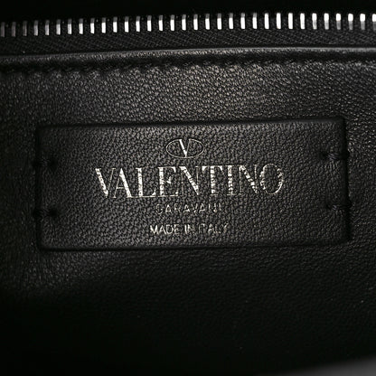 Valentino Garavani Nappa Monochrome Large Roman Stud Shoulder Bag Black 6 of 8