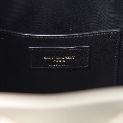 Saint Laurent Smooth Calfskin Medium Talitha Bucket Bag Vintage White 7 of 9