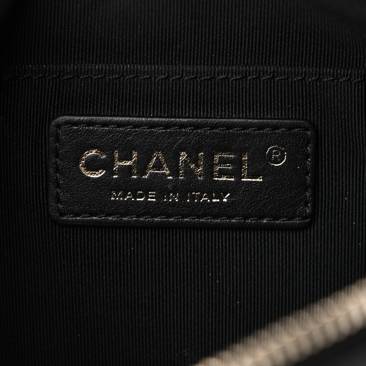 Chanel Lambskin Quilted Waist Bag Fanny Pack Black 6 of 10