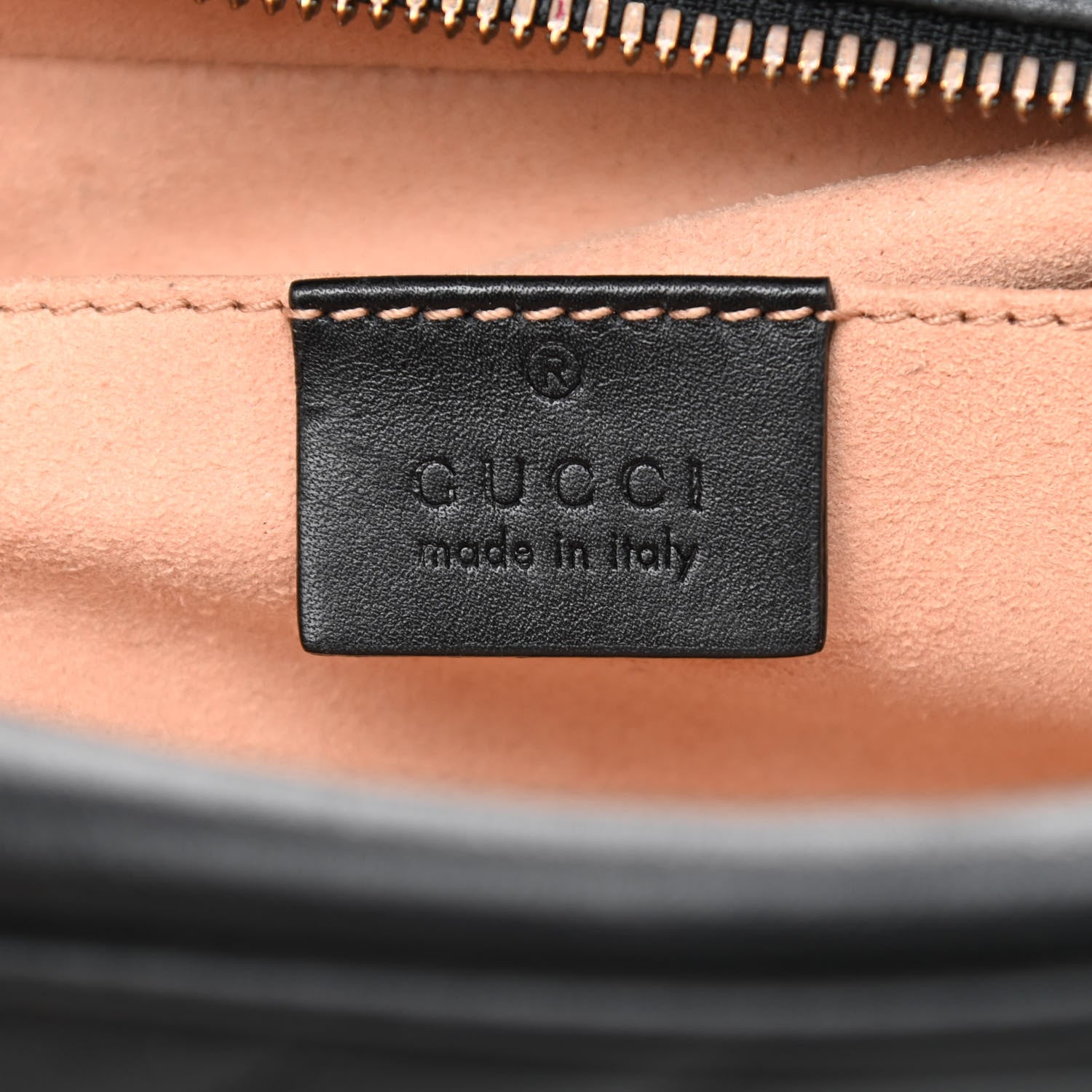 Gucci Calfskin Matelasse Small GG Marmont Chain Shoulder Bag Black 6 of 11