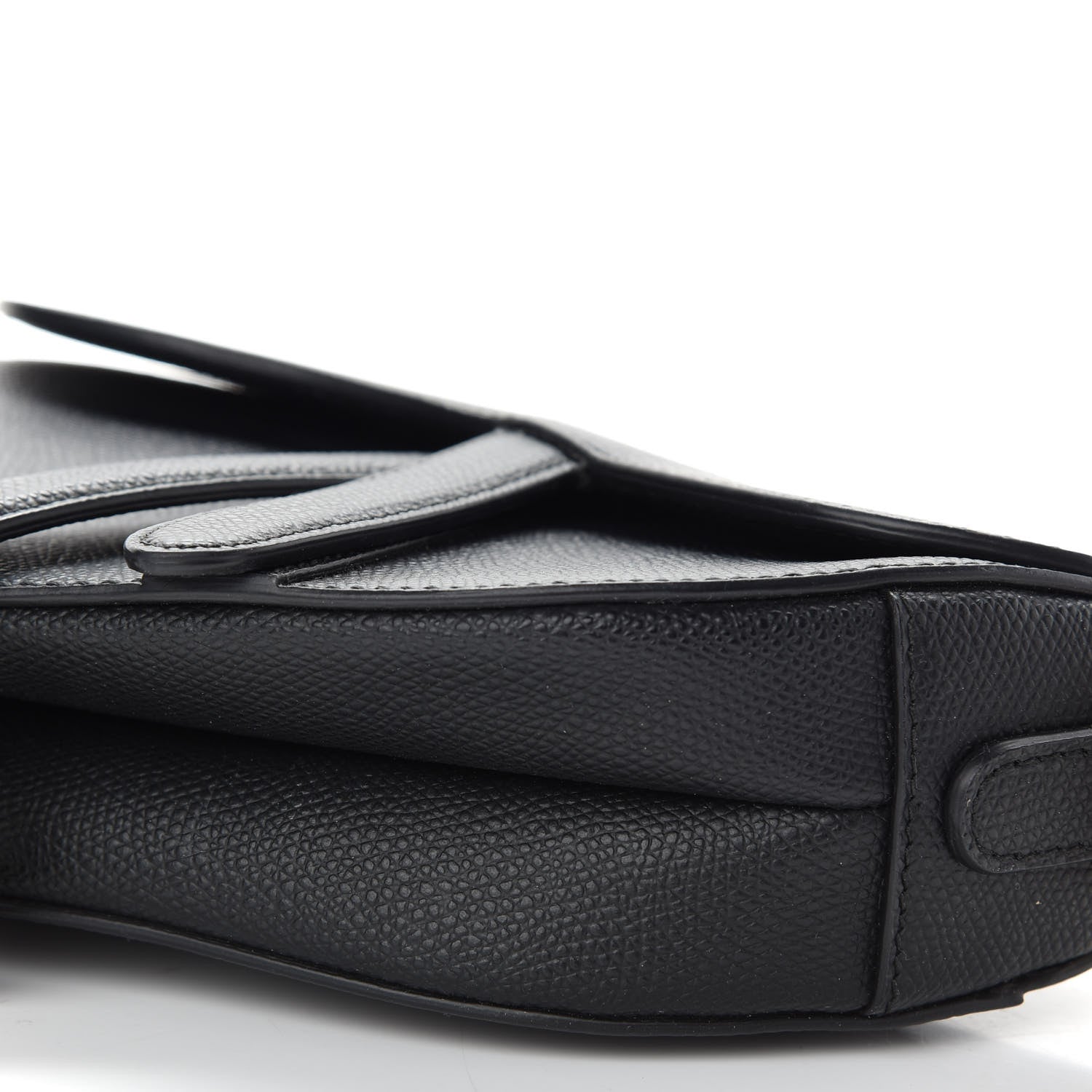 Christian Dior Grained Calfskin Mini Saddle Bag Black 9 of 9