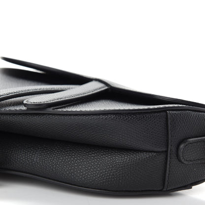 Christian Dior Grained Calfskin Mini Saddle Bag Black 9 of 9