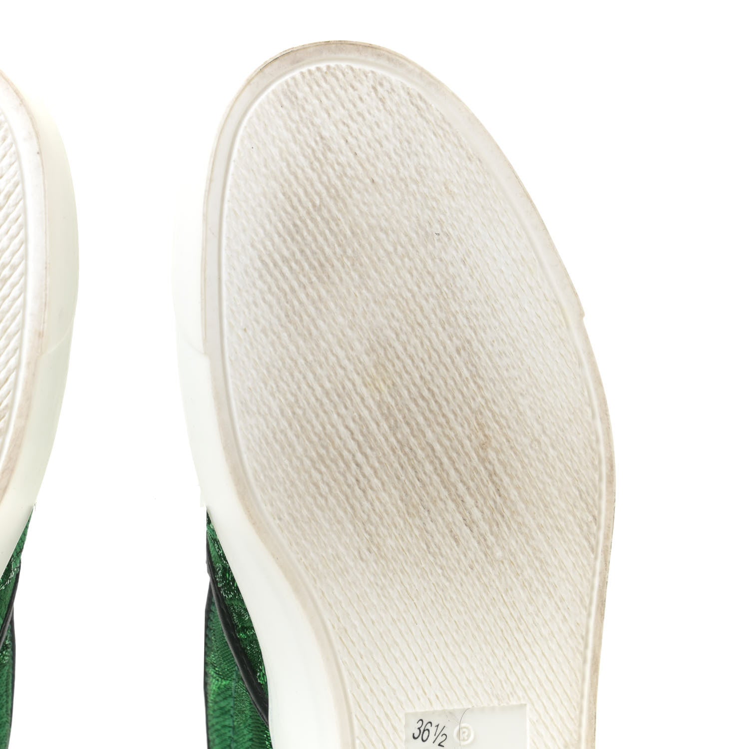 Gucci Brocade Ladybug Embroidered Slip On Sneakers 36.5 8 of 13