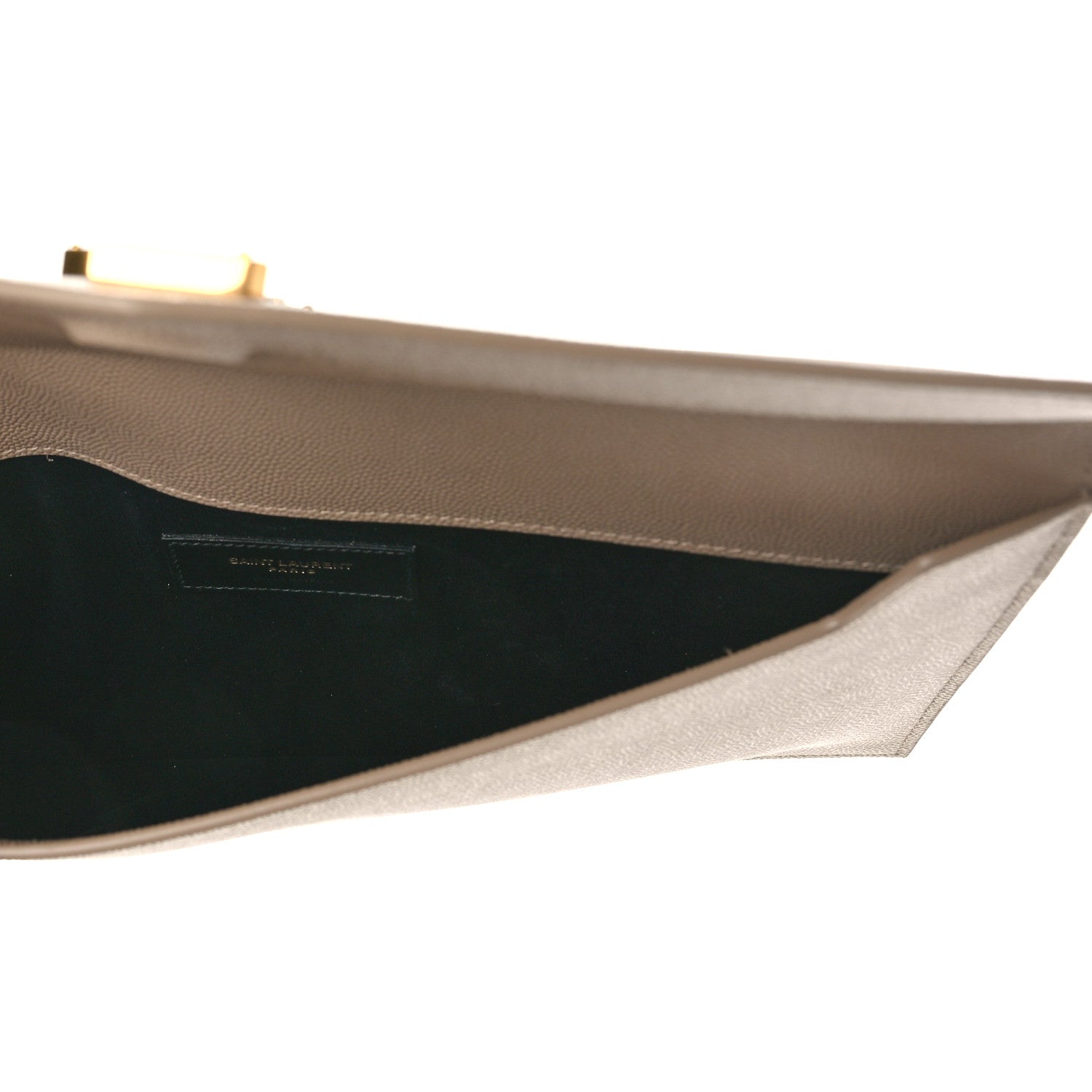 Saint Laurent Grain De Poudre Uptown Pouch Dark Beige 5 of 8