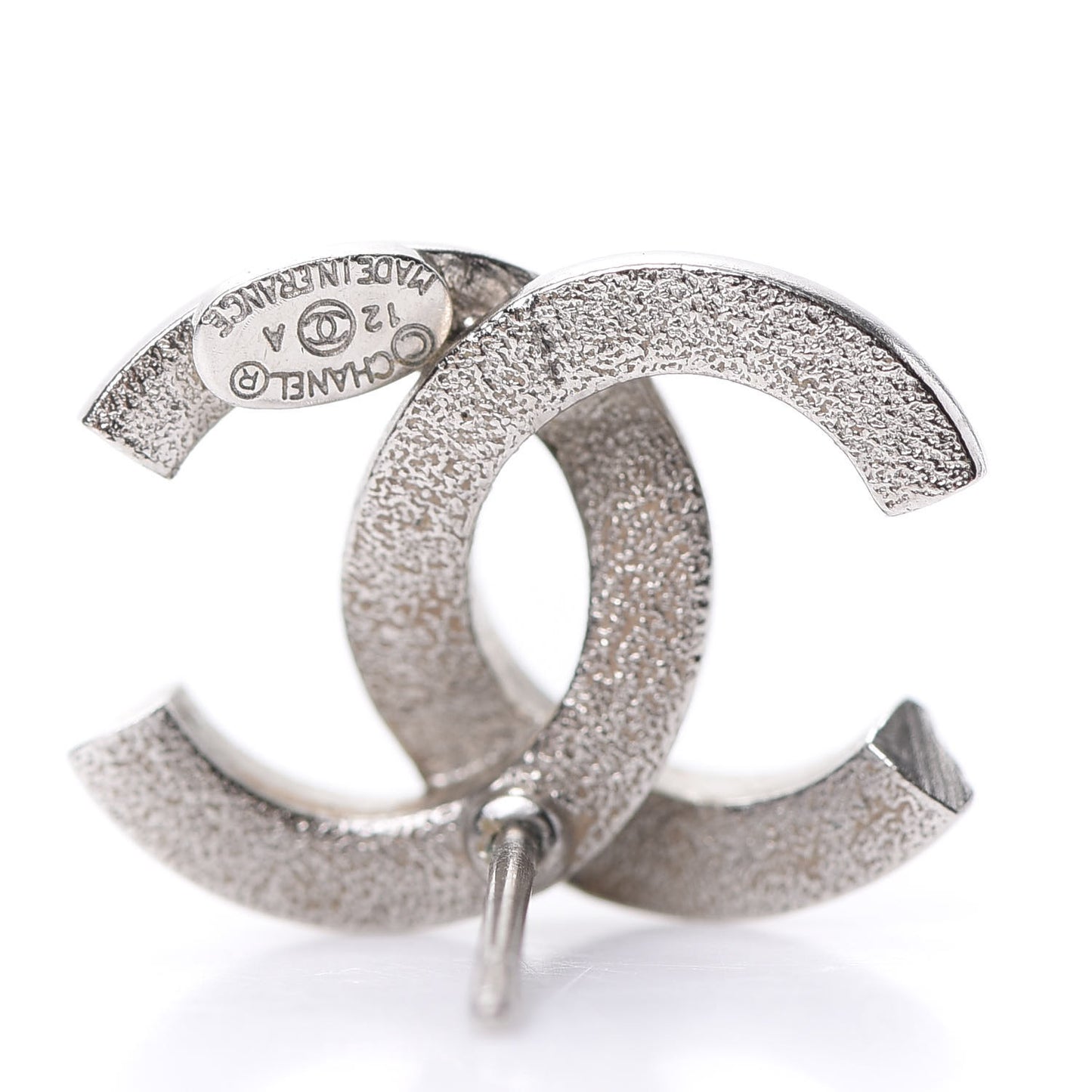 Crystal CC Earrings Silver