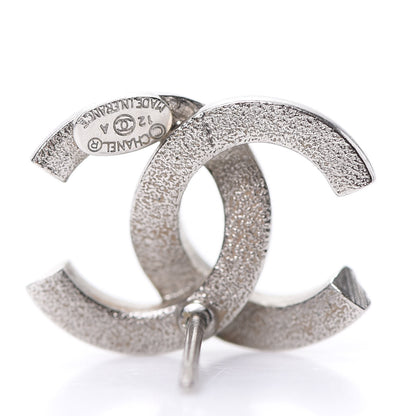 Chanel Crystal CC Earrings Silver 4 of 6