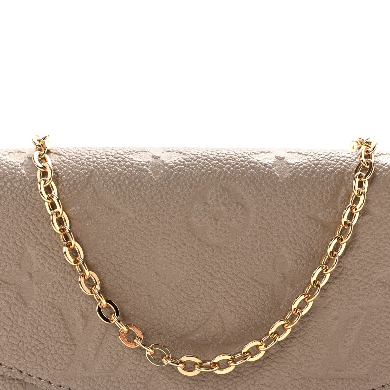 Louis Vuitton Empreinte Pochette Felicie Chain Wallet Tourterelle 8 of 10