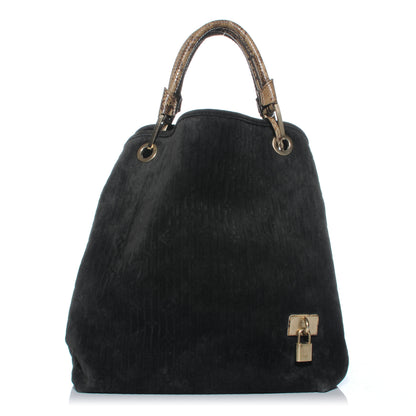 Louis Vuitton Suede Python Monogram Whisper GM Khol 1 of 7