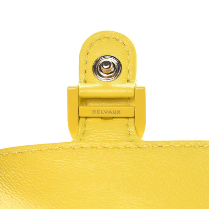 Delvaux Vernis Gel Calfskin Brillant Coin Purse Citron 7 of 9