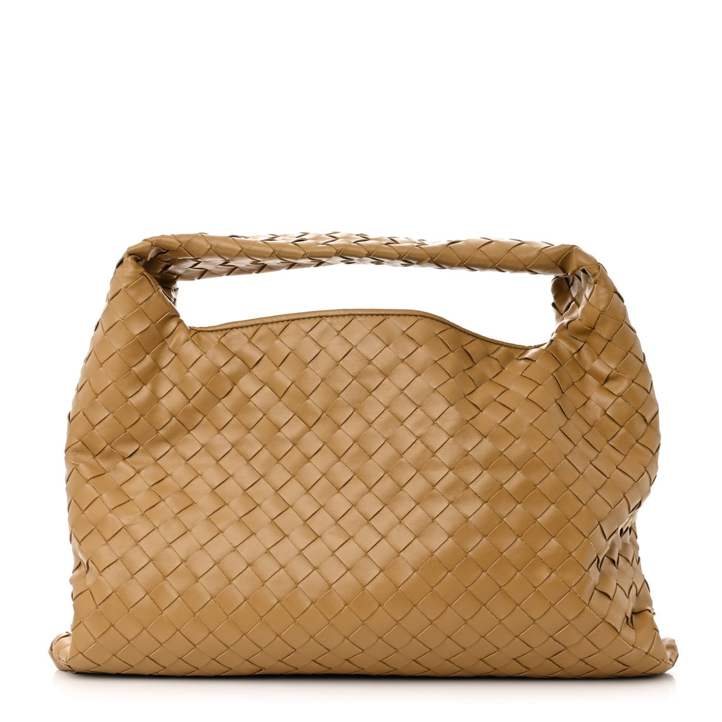 Calfskin Intrecciato Small Hop Dark Praline
