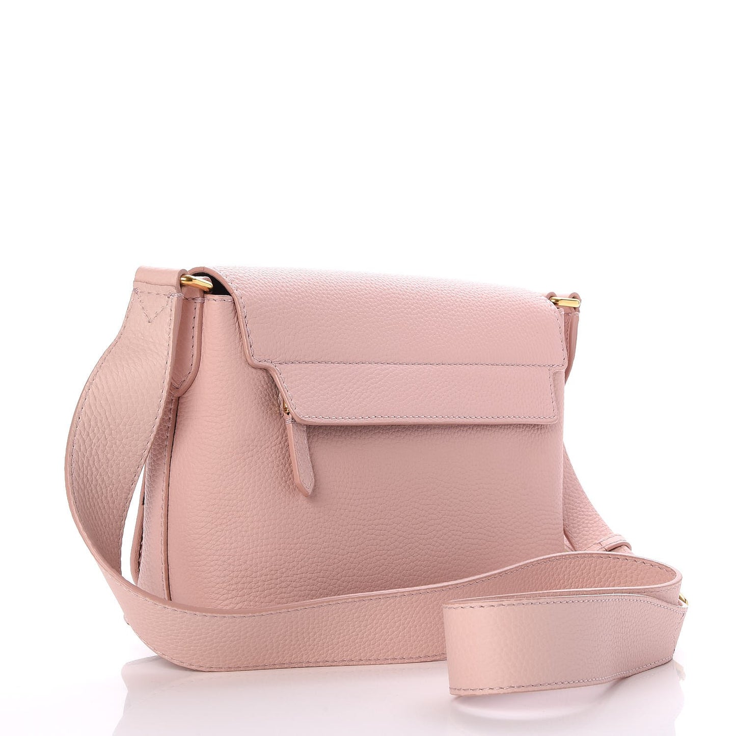 Signature Grain Small Burleigh Crossbody Bag Pale Ash Rose