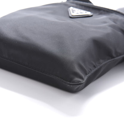 Prada Nylon Vela Flat Messenger Bag Black 7 of 9