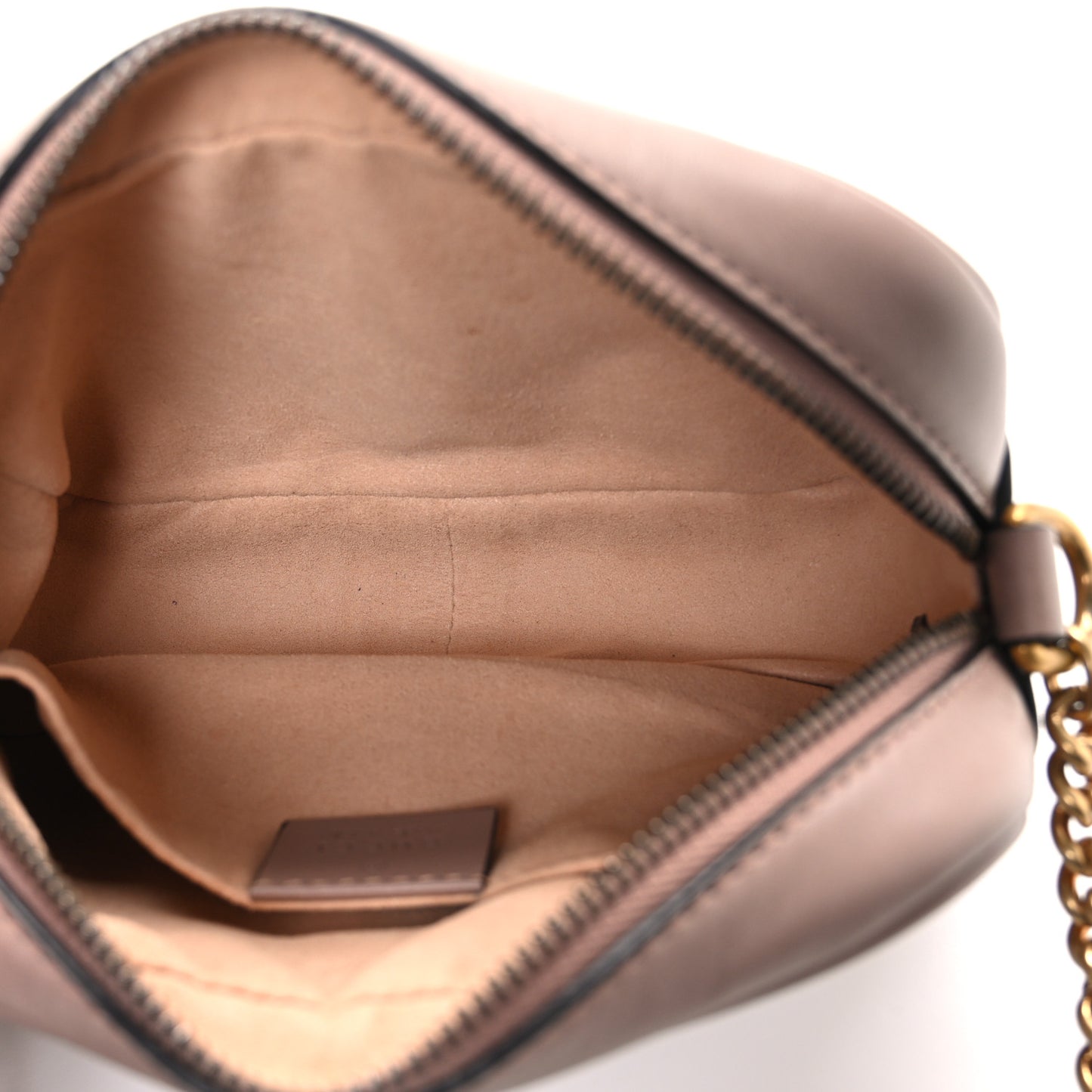 Calfskin Matelasse Mini GG Marmont Chain Shoulder Bag Porcelain Rose