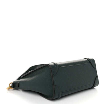 Celine Drummed Calfskin Nano Luggage Amazone 4 of 9