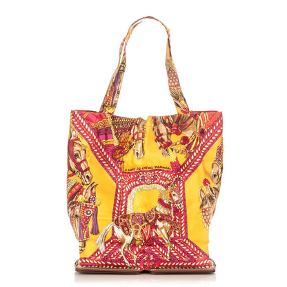 Hermes Buffle Gala Silky Pop La Danse du Cheval Marwari Shopper Tote Marron 1 of 8