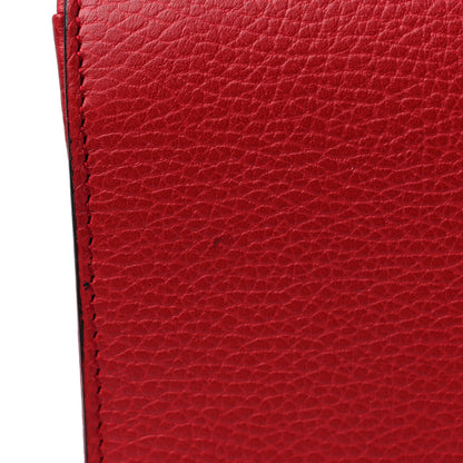 Gucci Dollar Calfskin Small Interlocking G Shoulder Bag Red 12 of 13