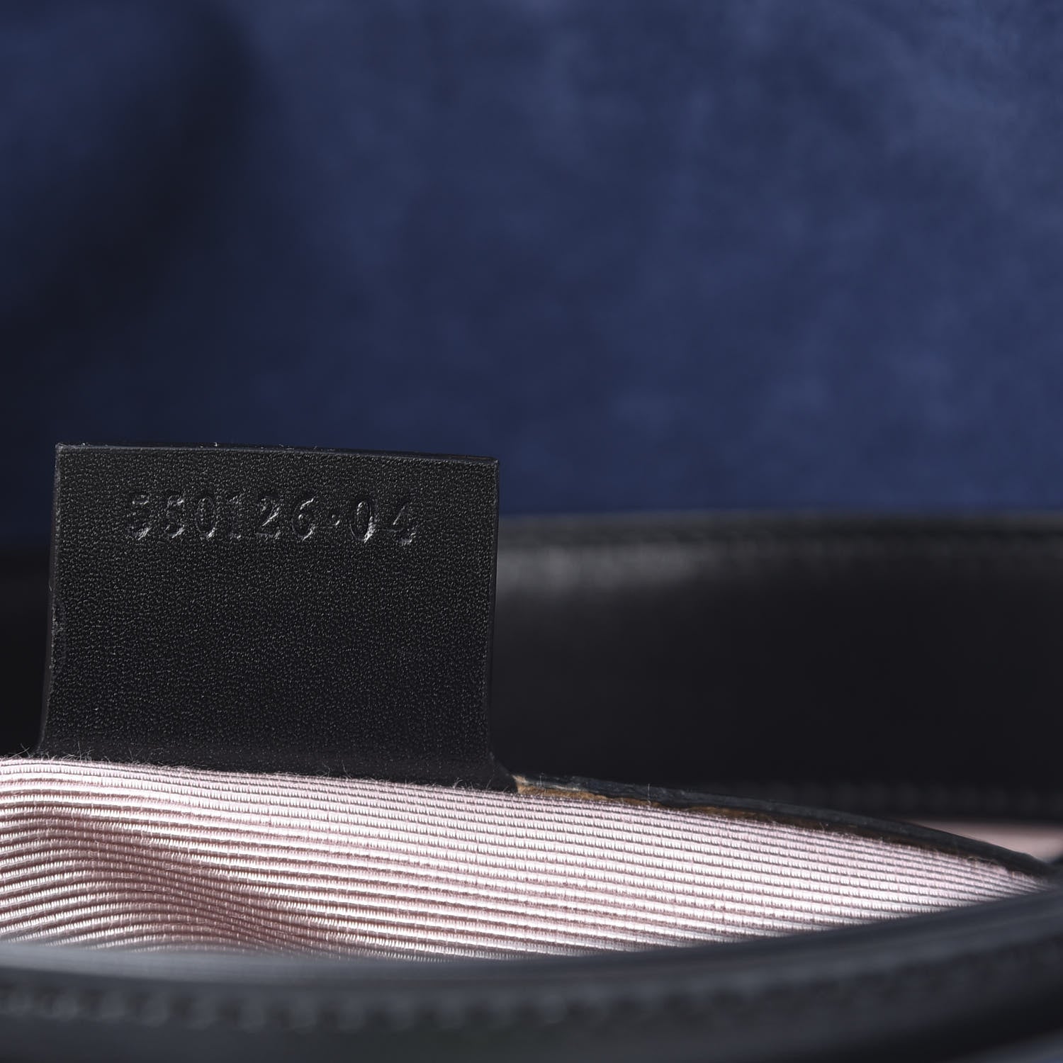 Gucci Suede Medium Arli Flap Shoulder Bag Blue Ink Black 7 of 12