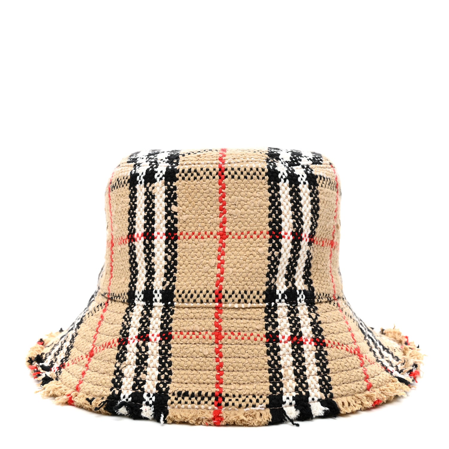 Burberry Tweed Check Bucket Hat M Archive Beige 3 of 8