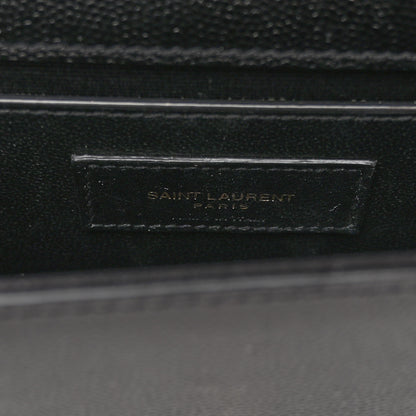 Saint Laurent Grain De Poudre Small Monogram Kate Satchel Black 7 of 13