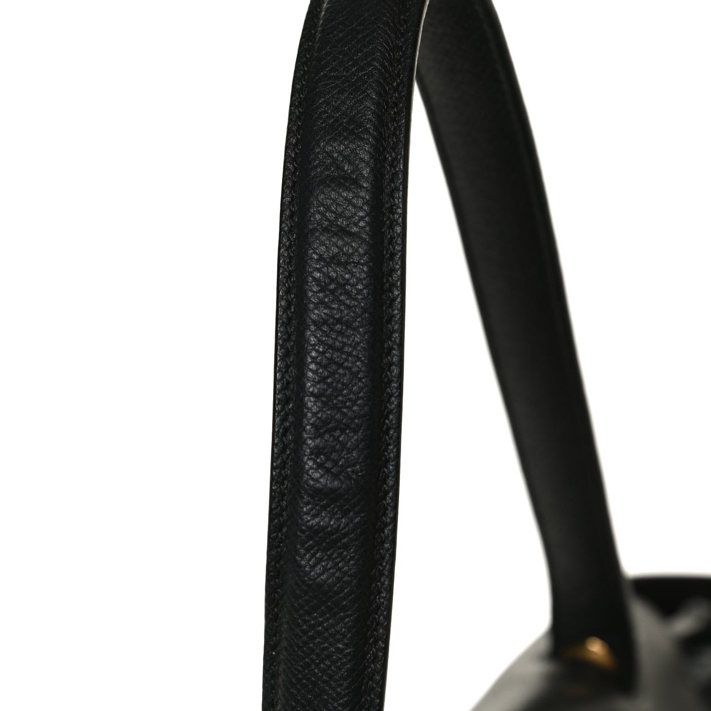 Grained Calfskin Small Belt Bag Black