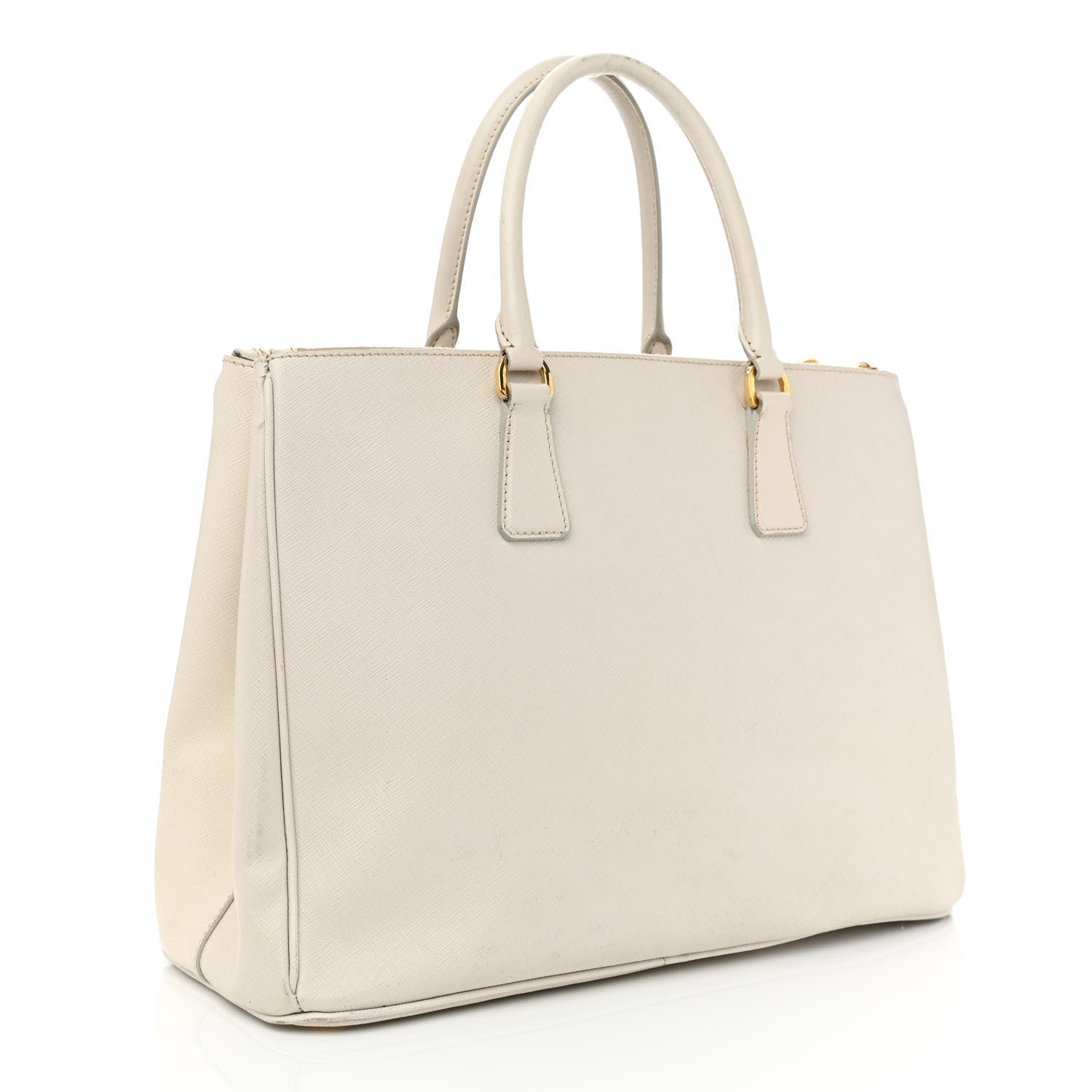 Prada Saffiano Lux Large Galleria Double Zip Tote Talco 3 of 24