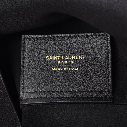 Saint Laurent Calfskin Large Shopping Tote Black 7 of 8