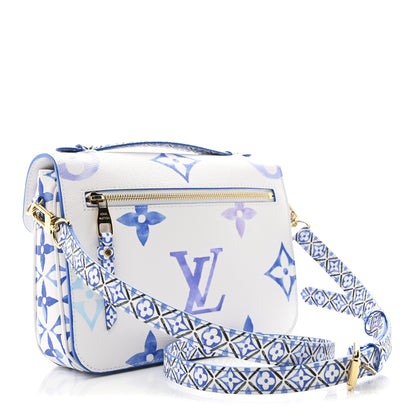Louis Vuitton Monogram Giant By The Pool Pochette Metis MM Blue 3 of 9