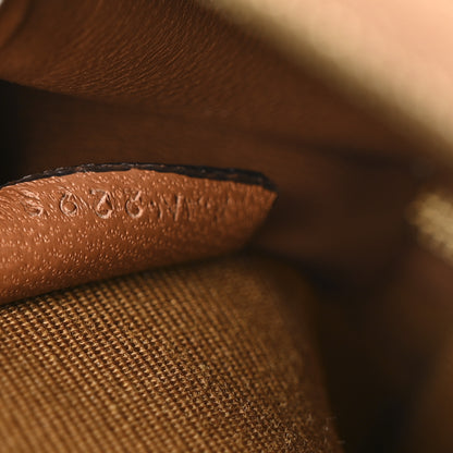 Celine Triomphe Canvas Lambskin Clutch On Chain Tan 7 of 11