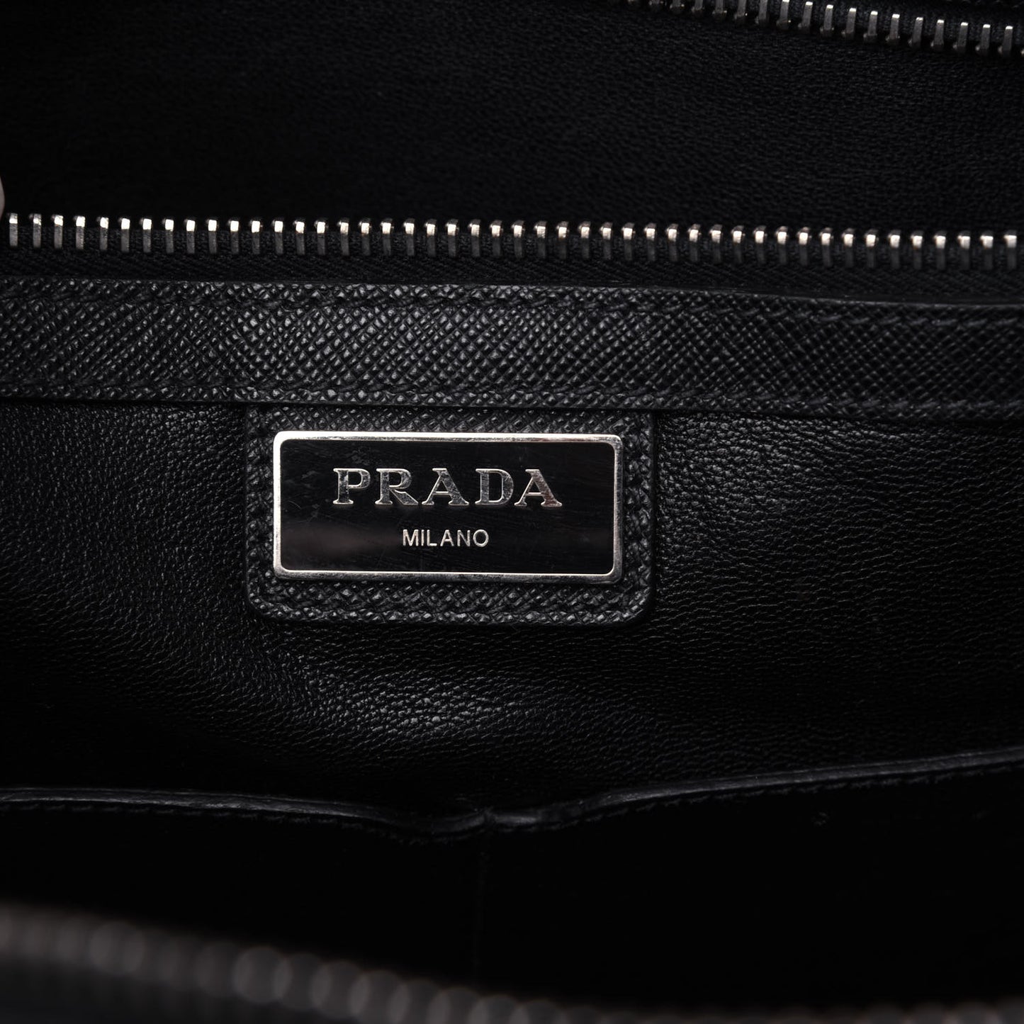 Saffiano Travel Briefcase Nero Black