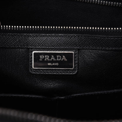 Prada Saffiano Travel Briefcase Nero Black 6 of 21