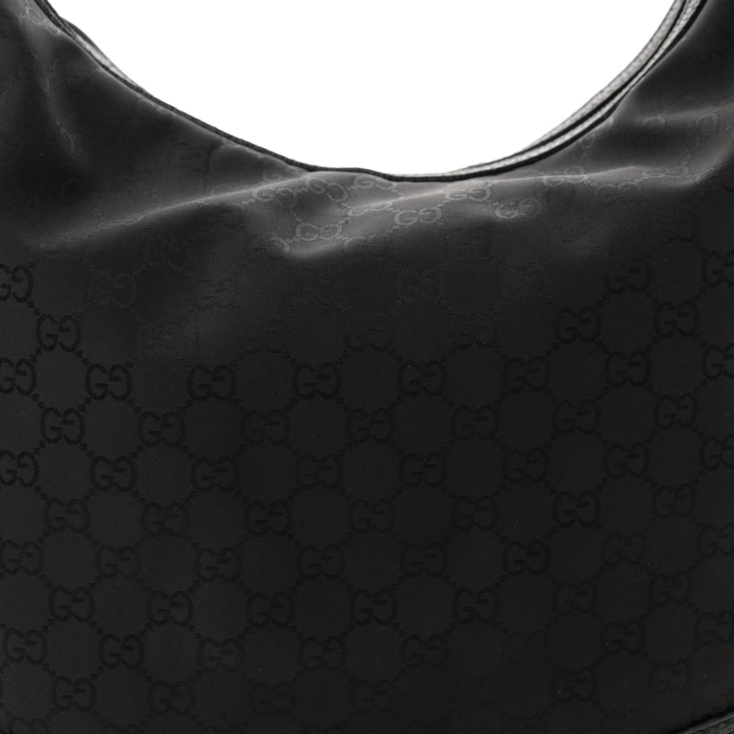 Gucci Nylon Monogram Large Princy Hobo Black 8 of 14