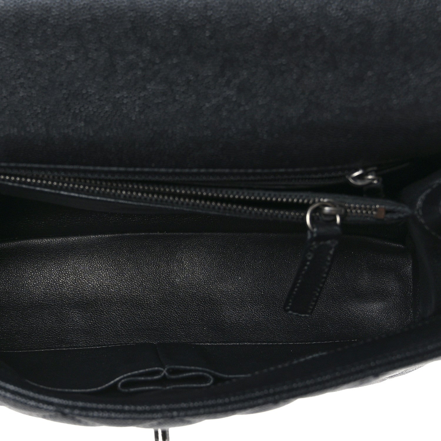 Chanel Caviar Lizard Embossed Quilted Small Coco Handle Flap Black 5 of 9