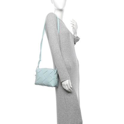 Bottega Veneta Maxi Intreccio Small Cassette Camera Bag Teal Washed 2 of 9