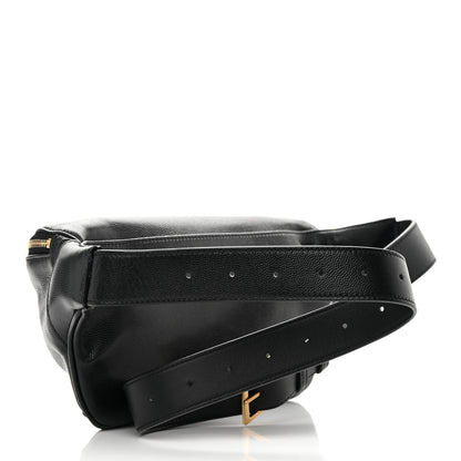 Saint Laurent Grain De Poudre Monogram Belt Bag Black 3 of 12