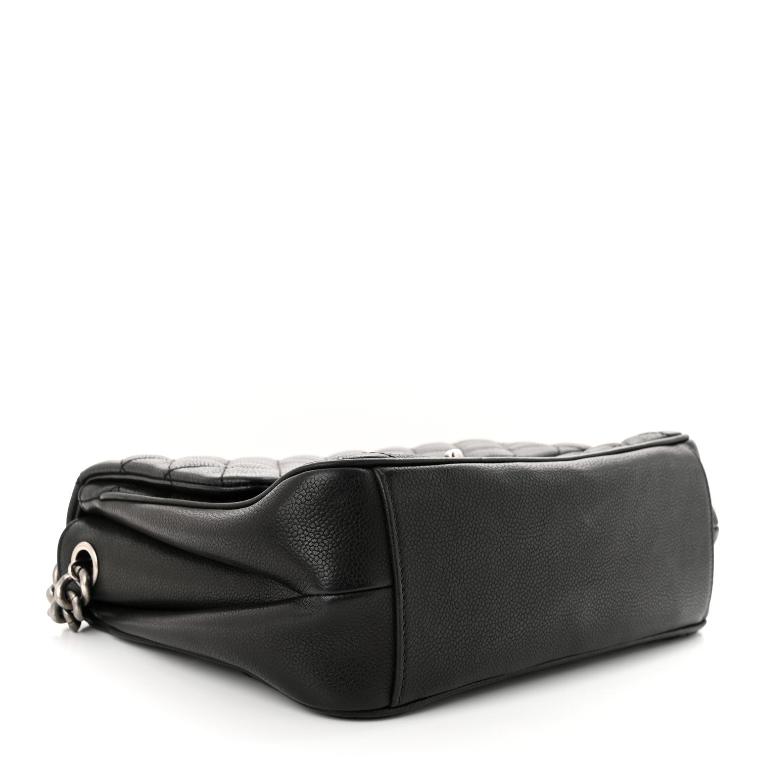 Chanel Caviar Quilted Medium Rock In Rome Single Flap Black 4 of 12