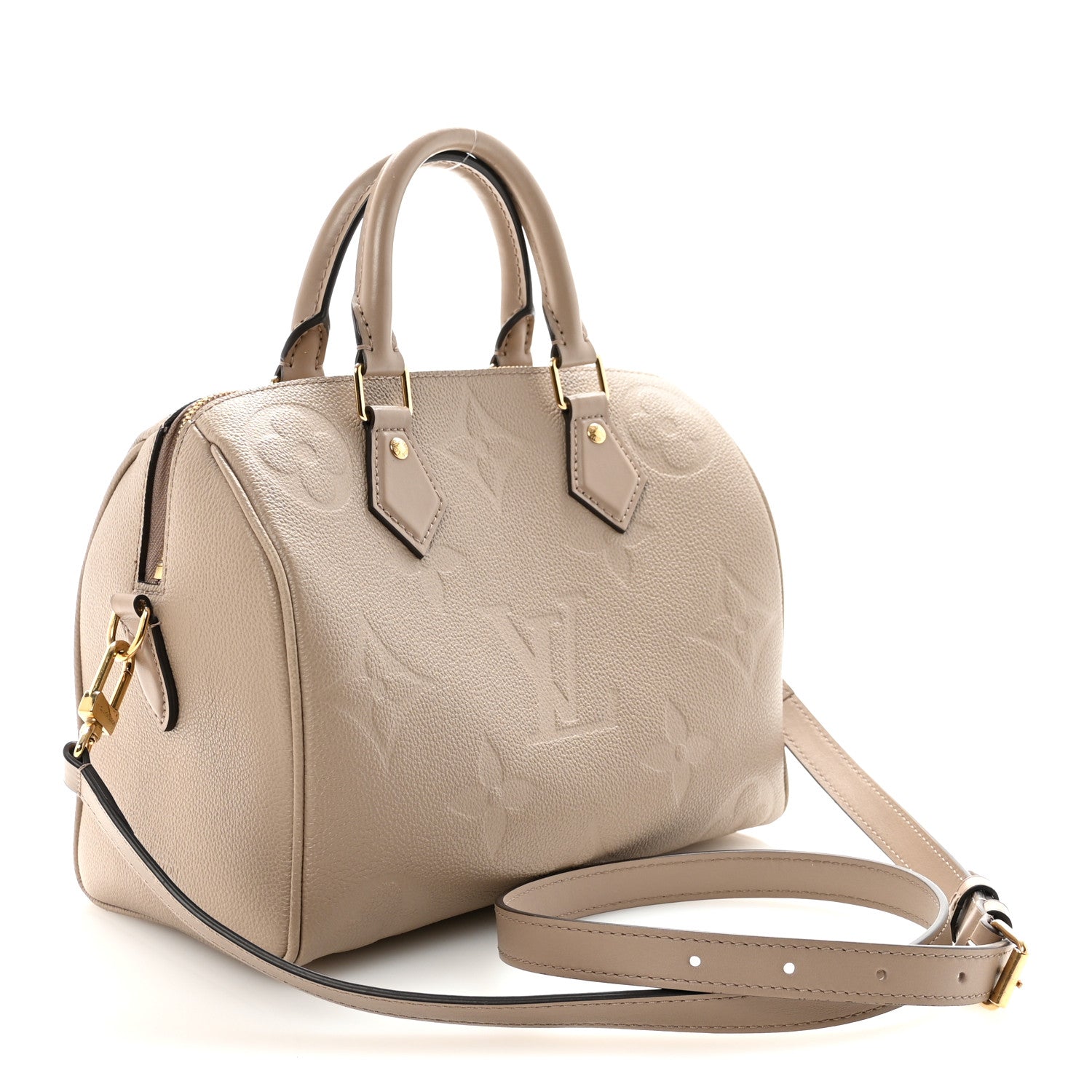 Louis Vuitton Empreinte Monogram Giant Speedy Bandouliere 25 Tourterelle 3 of 9
