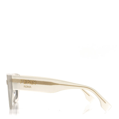Fendi Acetate Fendi Roma Square Sunglasses FE40100I White 3 of 6