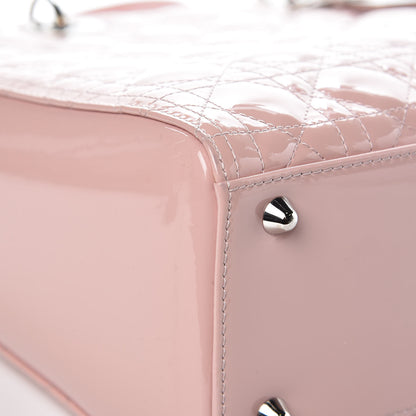 Christian Dior Patent Cannage Large Lady Dior Light Pink 9 of 10