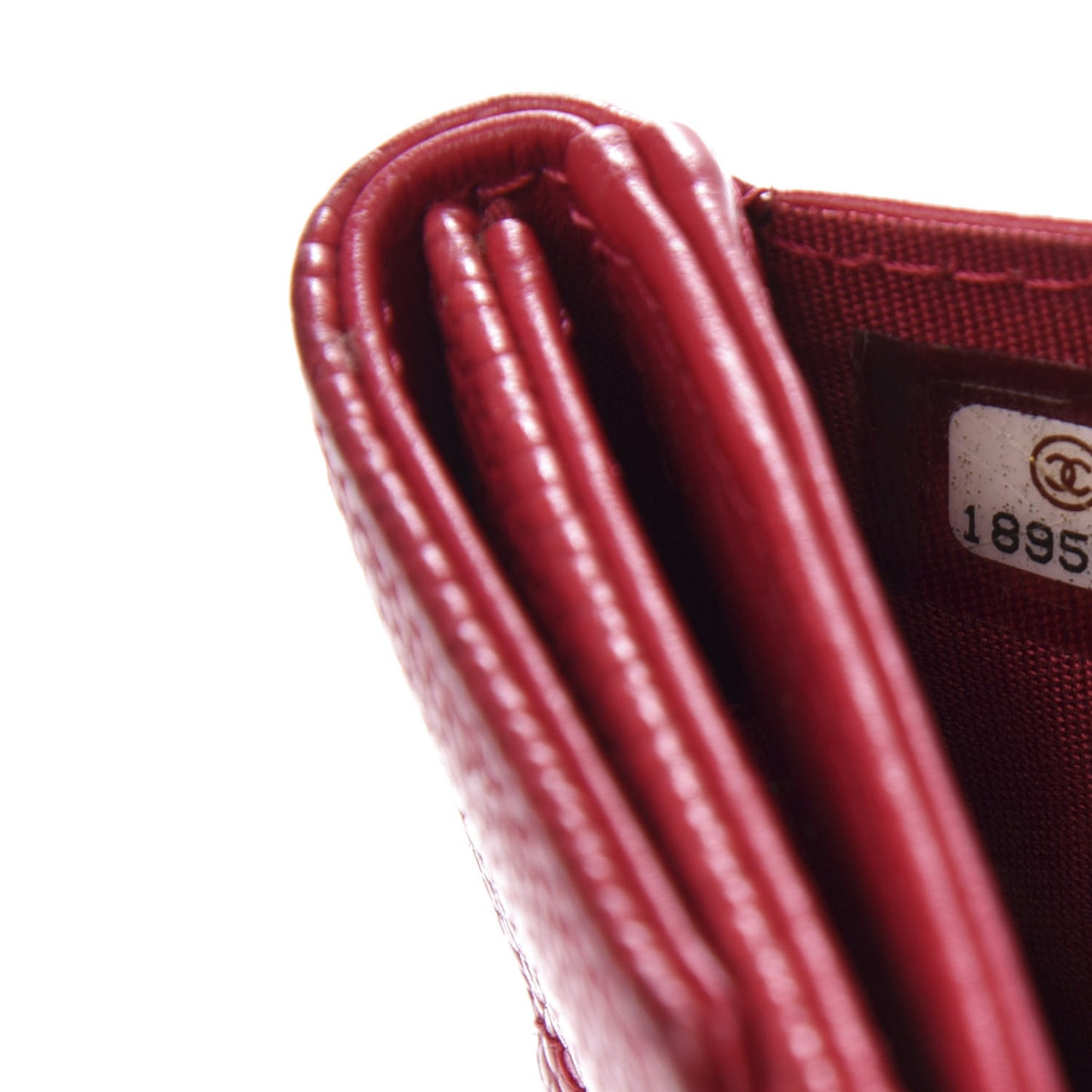 Caviar Timeless CC Compact French Wallet Red
