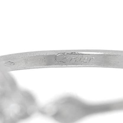 Cartier 18K White Gold Diamond Hindu Floral Ring 53 6.25 4 of 4
