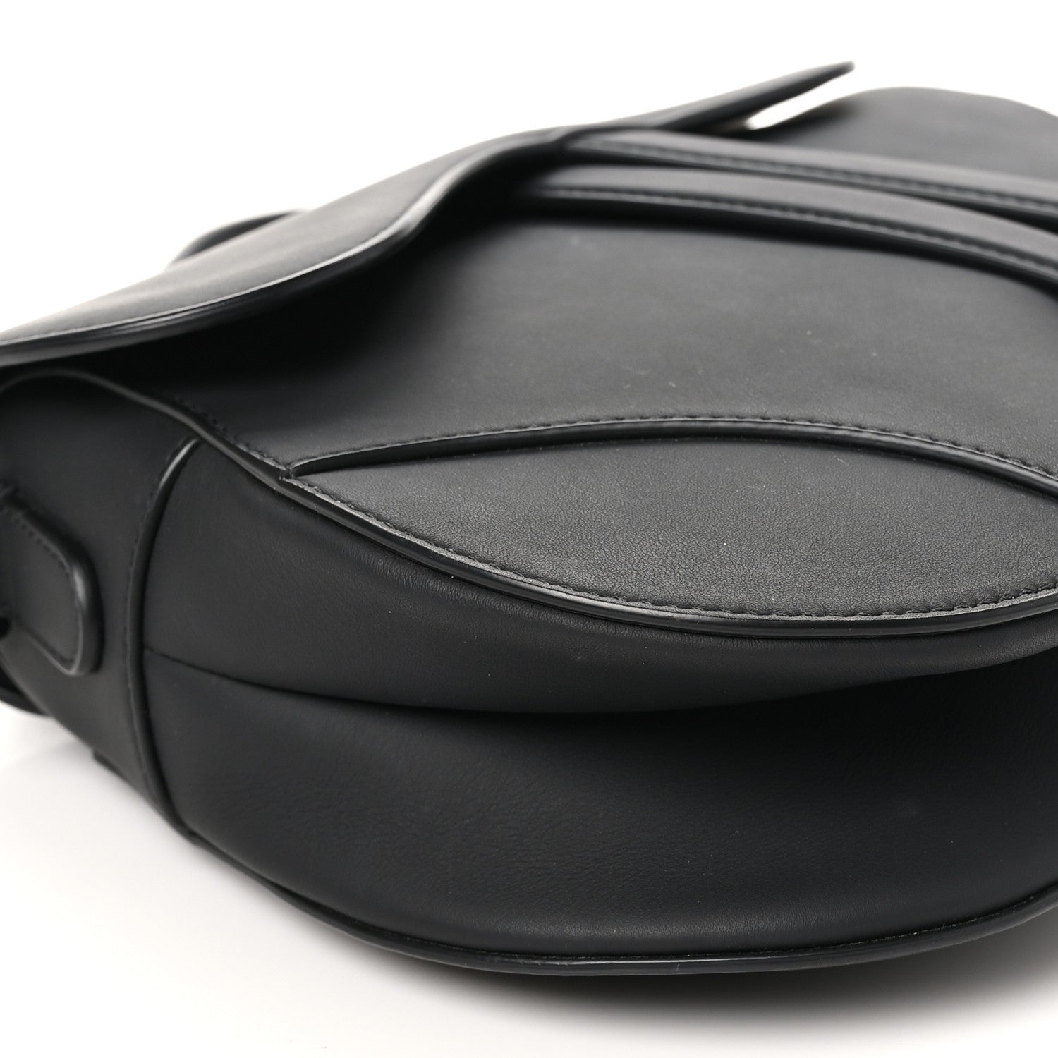 Christian Dior Ultra Matte Calfskin Saddle Bag Black 9 of 10
