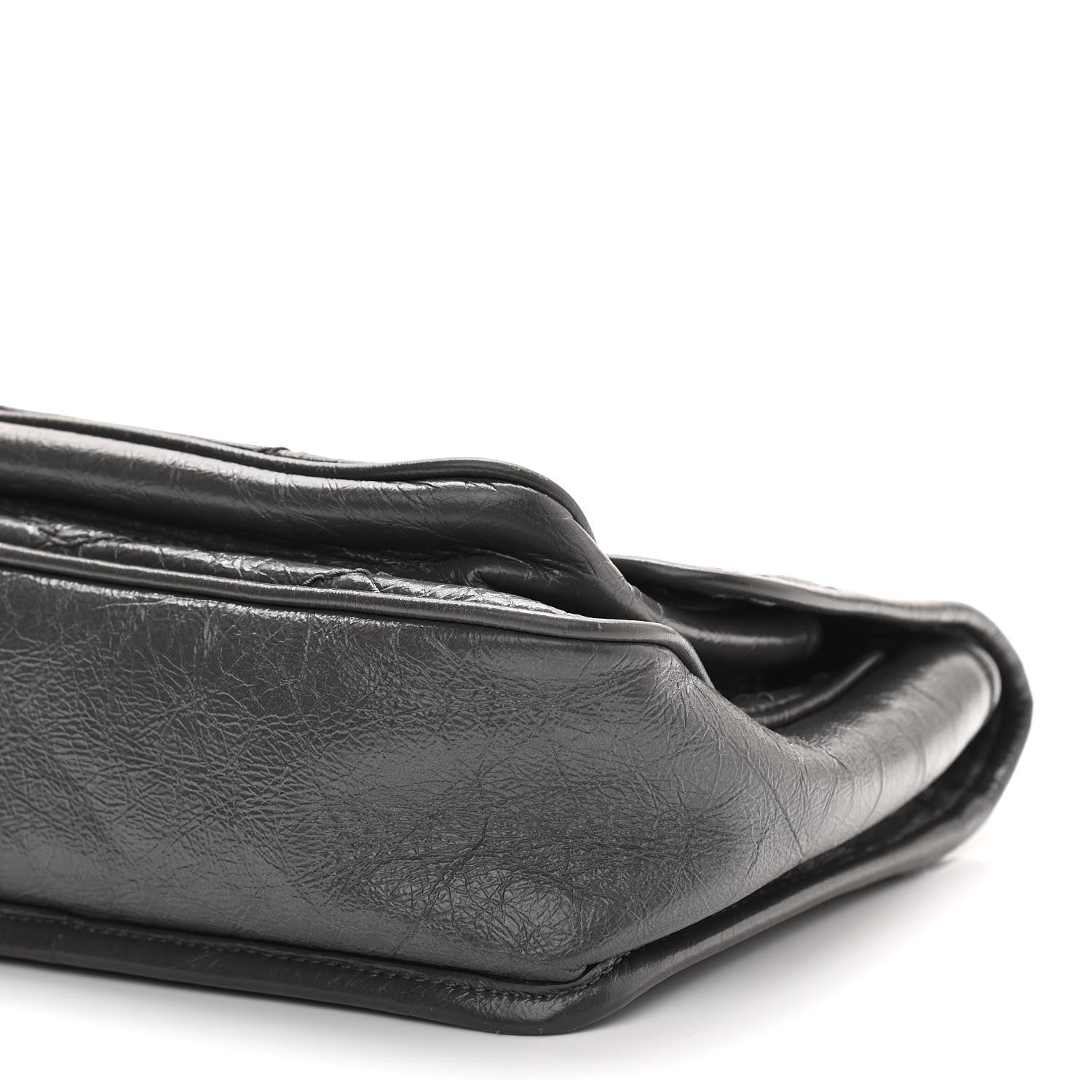 Saint Laurent Crinkled Calfskin Matelasse Monogram Baby Niki Chain Satchel Storm 11 of 11