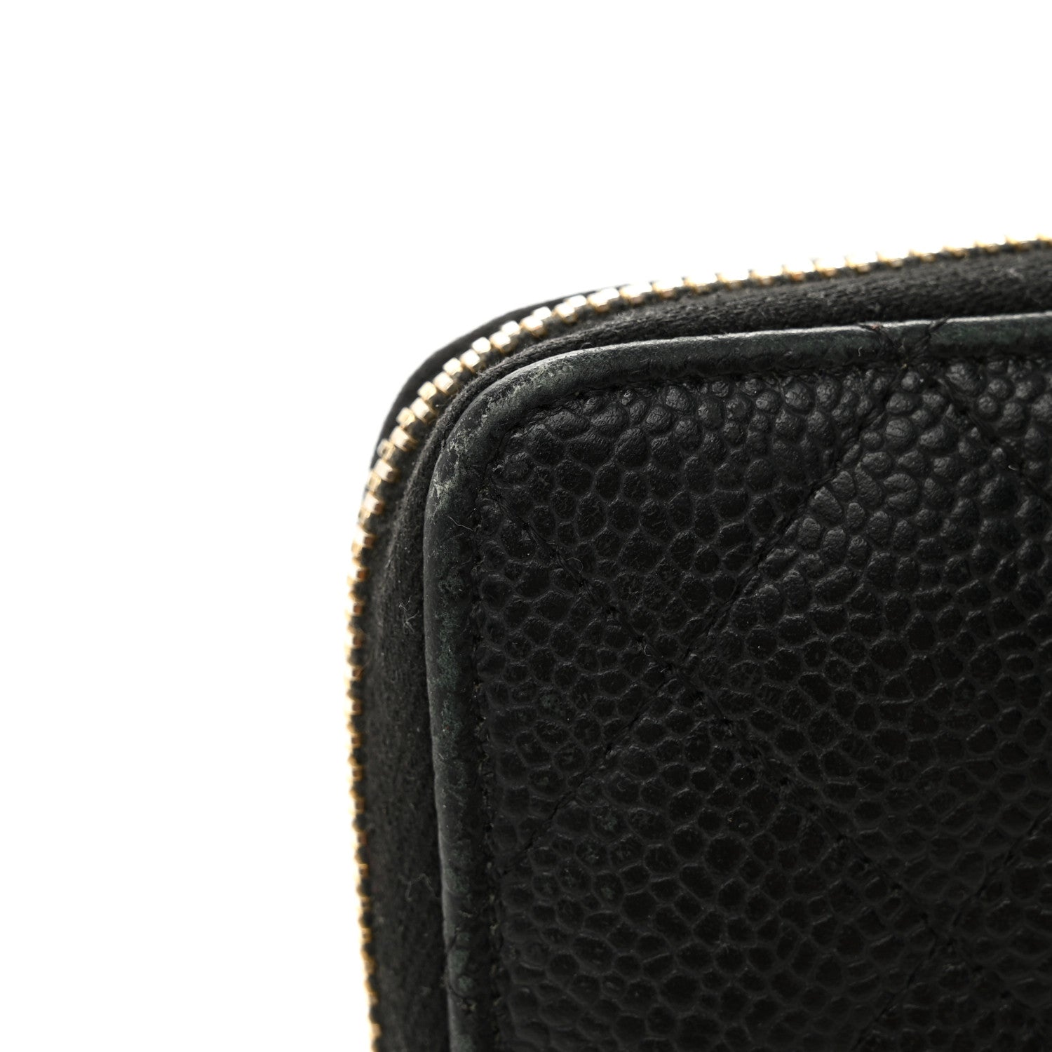 Chanel Caviar Quilted Large Gusset Zip Around Wallet Black 11 of 11