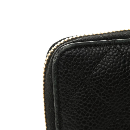 Chanel Caviar Quilted Large Gusset Zip Around Wallet Black 11 of 11