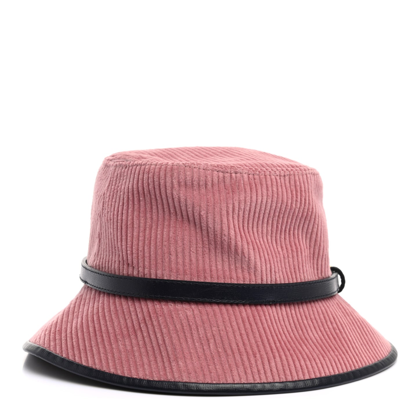Lanzo Stretch Cord Azalea Calfskin Horsebit Bob Mulina Bucket Hat XL Lipstick Rose Blue