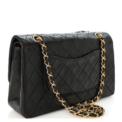 Chanel Lambskin Quilted Medium Double Flap Black 3 of 10