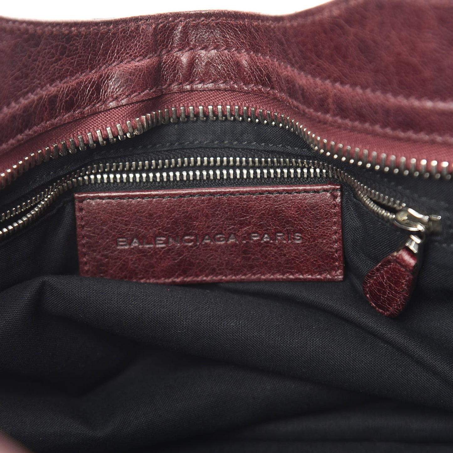Agneau Giant 21 Silver Hardware City Dark Wine