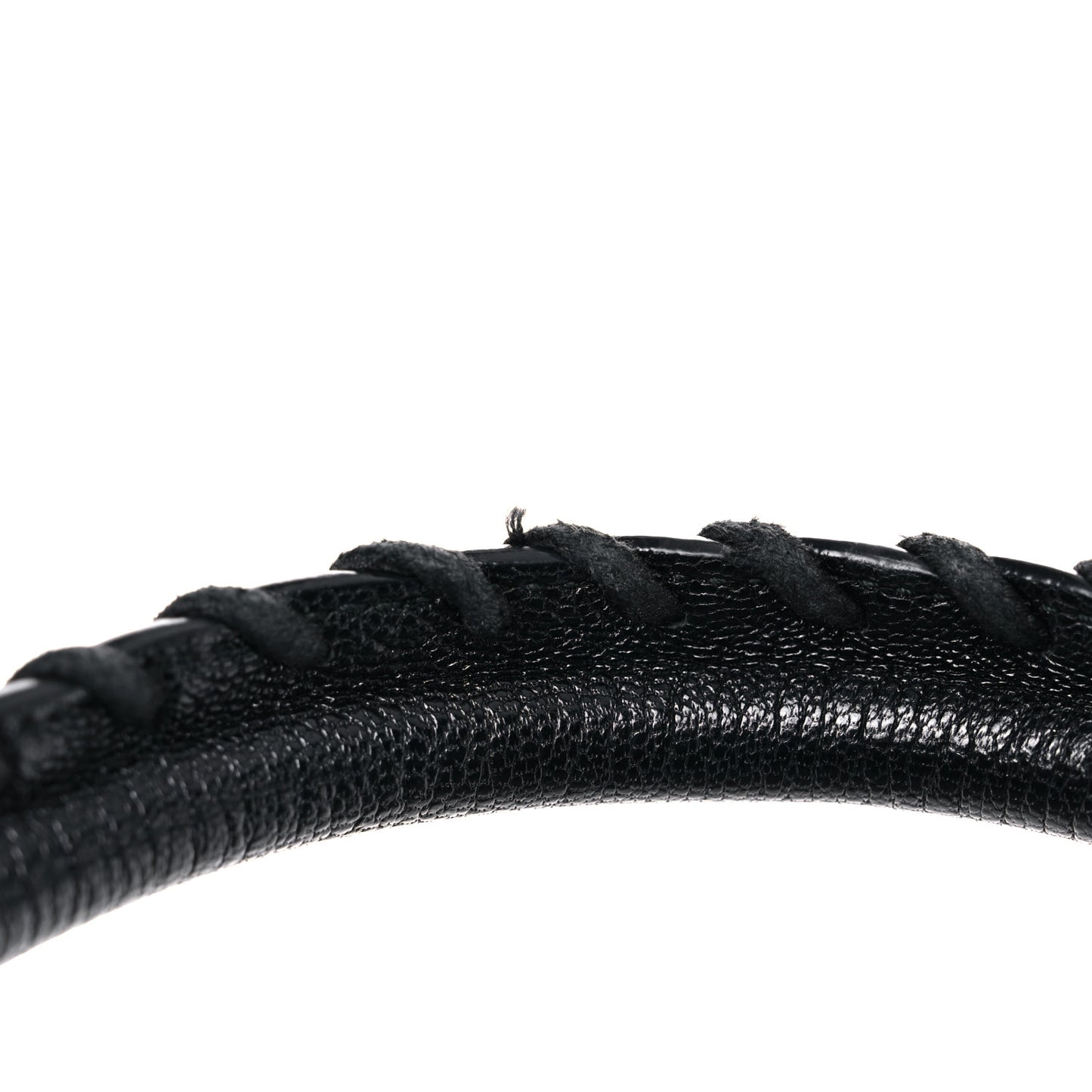 Chevre Silver Metallic Edge Hardware Velo Black