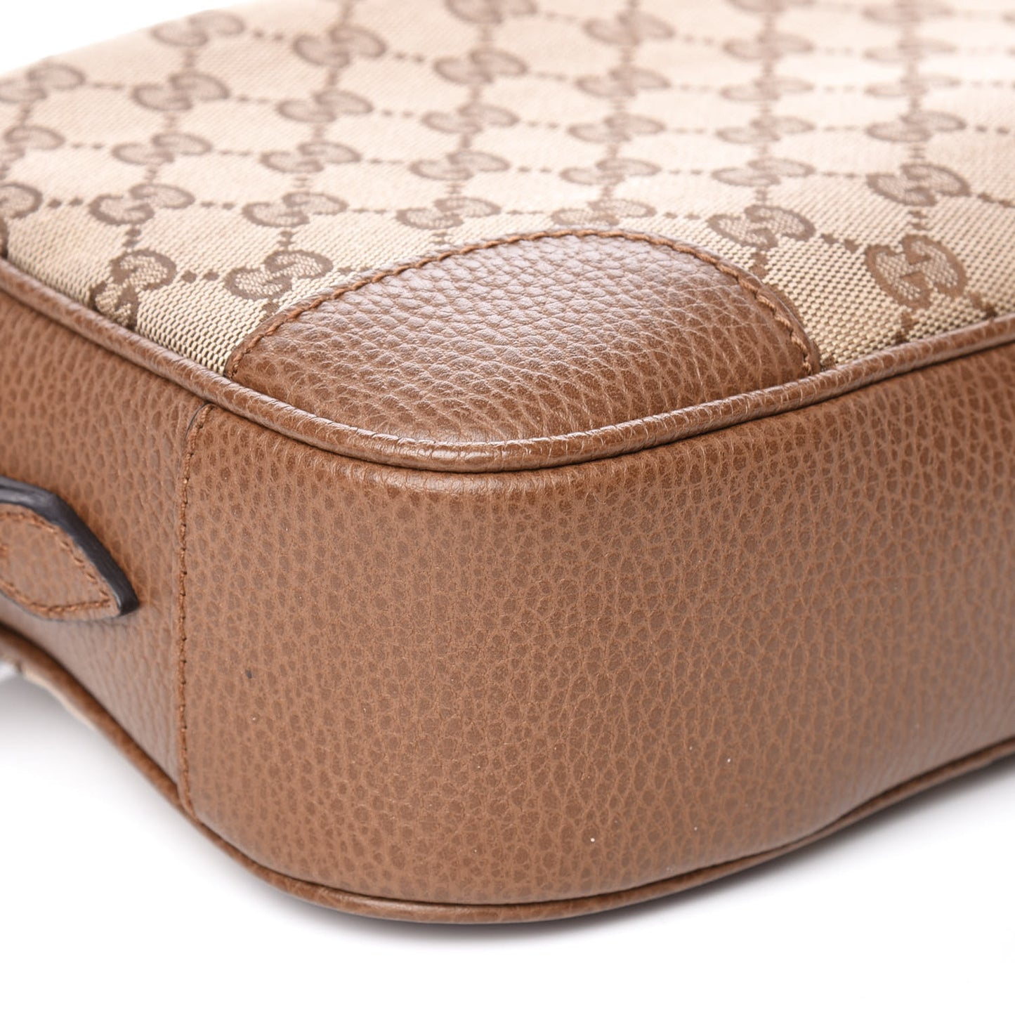 Monogram Mini Bree Messenger Bag Beige Tabacco